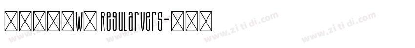 华康雅宋体W9 RegularVers字体转换